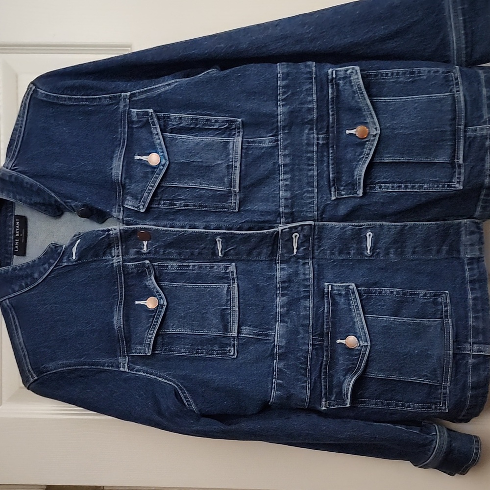 Lane Bryant Classic Blue Denim Jacket - Picture 3 of 4